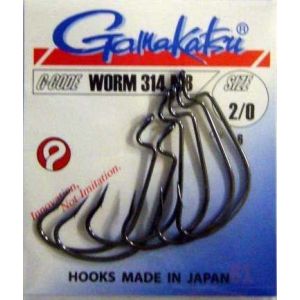 Крючки офс. Worm 314 MB № 2/0 Gamakatsu  (1шт.) (147396-00200)