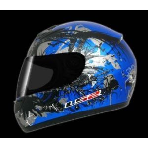 Шлем мотоцикл. FF351 K (1300 гр) PHOBIA GLOSS BLUE XL