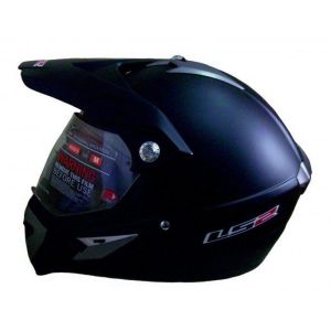 Шлем мотоцикл. MX433 WITH VISOR SINGLE MONO MATT BLACK M