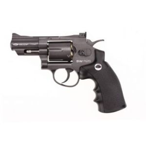 Револьвер пневматический Gletcher SW R25 Black new (нарезной)  б/кейса
