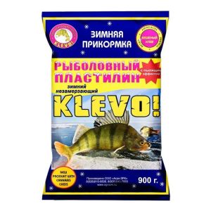 Пластилин рыболовный незамерзающий сушеный МОТЫЛЬ 900г «KLEVO»