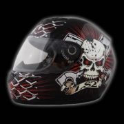 Шлем мотоцикл. FF351 K (1300 гр) PISTON HEAD GLOSS BLACK XL
