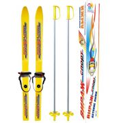 Мини - лыжи «Вираж-спорт» с палками крепление Цикл в сетке